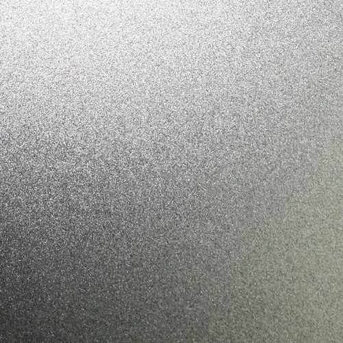 Matte or bead blasted stainless steel surface